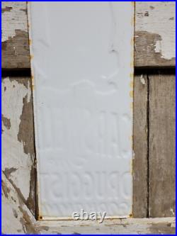 Vintage Carswell Sign Old Embossed Metal Animal Veterinary Remedies Pet Dog 29