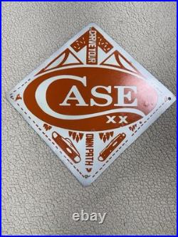 Vintage Case Pocket Knives Advertising Sign Heavy Metal 12 x 12