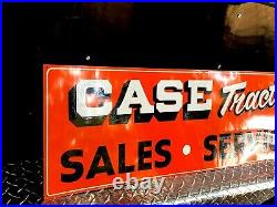 Vintage Case Tractor Sales Service Hand Painted Farm Machinery DEALERSHIP SIGN