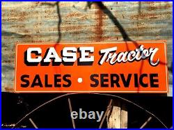 Vintage Case Tractor Sales Service Hand Painted Farm Machinery DEALERSHIP SIGN