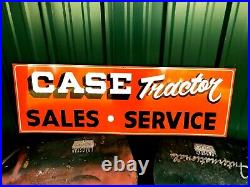 Vintage Case Tractor Sales Service Hand Painted Farm Machinery DEALERSHIP SIGN