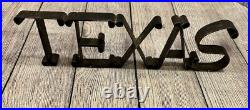 Vintage Cast Iron Texas Hanging Porch Wall Decor Sign Uncommon