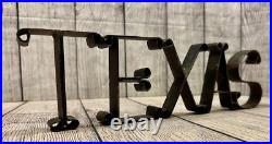 Vintage Cast Iron Texas Hanging Porch Wall Decor Sign Uncommon