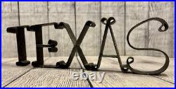 Vintage Cast Iron Texas Hanging Porch Wall Decor Sign Uncommon