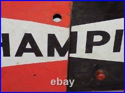 Vintage Champion Spark Plug Metal Cabinet