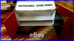 Vintage Champion Spark Plug Sign Metal Cabinet Box VERY NICE