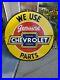Vintage_Chevrolet_Service_Sign_We_Use_Genuine_Parts_Metal_Porcelain_Dealer_Gas_01_xn