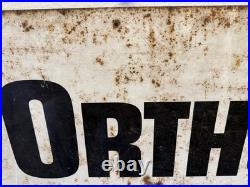 Vintage Chevron ORTHO Plant Foods & Protectants Metal Sign Chevron Chemical Co