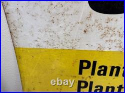 Vintage Chevron ORTHO Plant Foods & Protectants Metal Sign Chevron Chemical Co