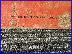 Vintage Chevron ORTHO Plant Foods & Protectants Metal Sign Chevron Chemical Co