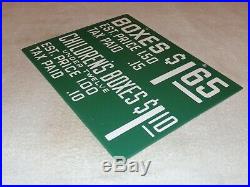 Vintage Chicago Cubs Wrigley Field 14 Porcelain Metal Baseball Ticket Sign! IL