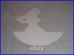 Vintage Chrysler Mopar Full Service Garage Woman 12 Metal Car Gasoline Oil Sign