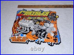 Vintage Chrysler Power 426 Hemi Motor Elephant 11 3/4 Metal Gasoline Oil Sign
