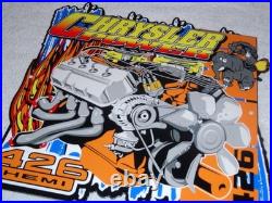 Vintage Chrysler Power 426 Hemi Motor Elephant 11 3/4 Metal Gasoline Oil Sign