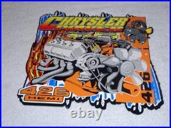Vintage Chrysler Power 426 Hemi Motor Elephant 11 3/4 Metal Gasoline Oil Sign