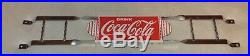 Vintage Coca Cola 31 Porcelain Metal Door Push Plate Soda Pop Gasoline Oil Sign