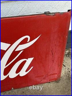 Vintage Coca Cola 68 Metal Advertising Sign