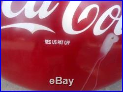 Vintage Coca Cola Metal Sign Measures 28 Rusty Collectable
