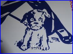 Vintage Cracker Jack Candy Sailor & Dog More You Eat Snack Porcelain Metal Sign