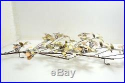 Vintage Curtis Jere 42 Raindrops And Flowers Wall Sculpture Signed & Dated 1982