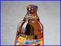 Vintage Dad's Root Beer Big Junior Size 15 Metal Dads Soda, Gasoline & Oil Sign