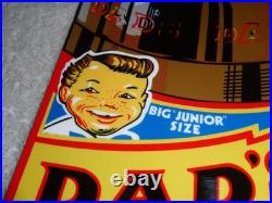 Vintage Dad's Root Beer Big Junior Size 15 Metal Dads Soda, Gasoline & Oil Sign