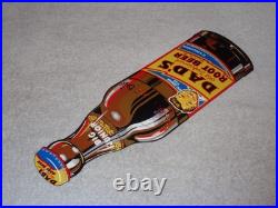 Vintage Dad's Root Beer Big Junior Size 15 Metal Dads Soda, Gasoline & Oil Sign