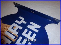 Vintage Dairy Queen Ice Cream Cone 20 X15 Metal 2 Sided Blizzard Flange Sign