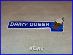 Vintage Dairy Queen Ice Cream Cone +shake Restaurant 15 Metal Gasoline Oil Sign