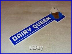 Vintage Dairy Queen Ice Cream Cone +shake Restaurant 15 Metal Gasoline Oil Sign