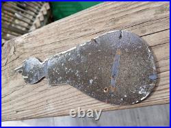 Vintage Danger Pointing Hand Arm Porcelain Metal Sign Auto Parts Gas Oil Motor