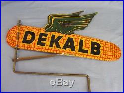 Vintage Dekalb Seed Corn Weathervane Flying Ear Metal Tin 18 Farm Sign