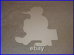 Vintage Dependable Ok Used Cars Salesman Cigar 1' Enamel Metal Gasoline Oil Sign