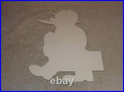 Vintage Dependable Ok Used Cars Salesman Cigar 1' Enamel Metal Gasoline Oil Sign