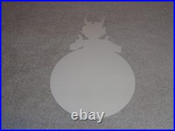 Vintage Devil Smiling + Yellow Suspenders 12 Metal Satan Evil Gasoline Oil Sign