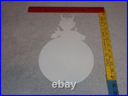 Vintage Devil Smiling + Yellow Suspenders 12 Metal Satan Evil Gasoline Oil Sign