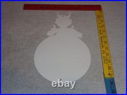 Vintage Devil Smiling + Yellow Suspenders 12 Metal Satan Evil Gasoline Oil Sign