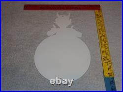 Vintage Devil Smiling + Yellow Suspenders 12 Metal Satan Evil Gasoline Oil Sign