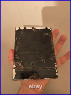 Vintage Do Not Feed Bears Forest Service Heavy Porcelain Metal Sign