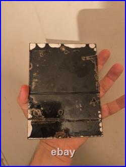 Vintage Do Not Feed Bears Forest Service Heavy Porcelain Metal Sign