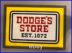 Vintage Dodge's Store Est. 1872 Metal Framed Acrylic Sign 3d Raised