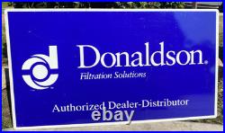 Vintage Donaldson Filters Dealer Single Sided Metal Sign Advertising 20 x 36 63B