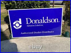 Vintage Donaldson Filters Dealer Single Sided Metal Sign Advertising 20 x 36 63B