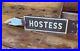 Vintage_Double_Sided_Metal_HOSTESS_sign_with_pointing_hand_Restaurant_Hotel_01_sp