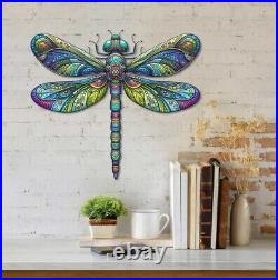 Vintage Dragonfly Garden Metal Sign Decoration, Welcome Dragonfly Sign, Lover Gift