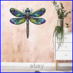 Vintage Dragonfly Garden Metal Sign Decoration, Welcome Dragonfly Sign, Lover Gift