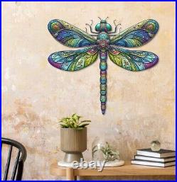 Vintage Dragonfly Garden Metal Sign Decoration, Welcome Dragonfly Sign, Lover Gift