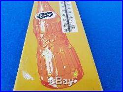 Vintage Drink Bireleys Orange Soda Pop Metal Thermometer Sign 1950's Nice L@@k