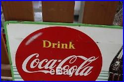 Vintage Drink Ice Cold Coca Cola Coke Soda Pop Drink Metal Sign