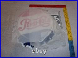 Vintage Drink Pepsi Cola Diecut 14 Metal Soda Pop Gasoline Oil Flange Sign M173